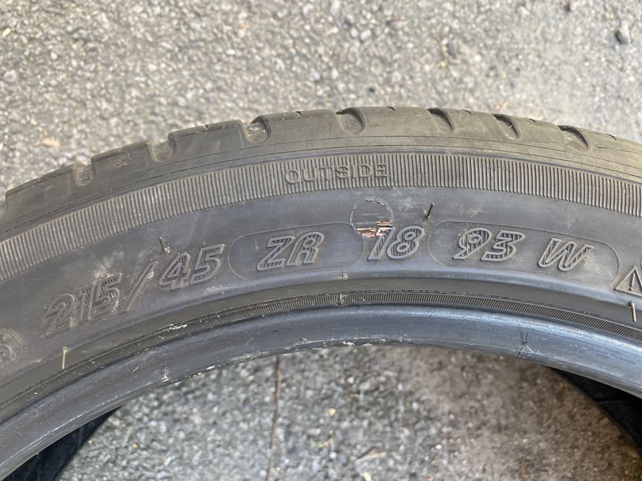 Літня резина шини 215/45R18 MICHELIN