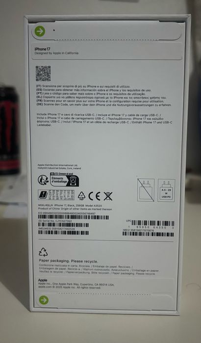 Iphone 17 Preto Selado