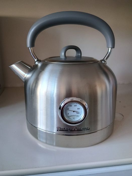 Retro czajnik elektryczny z termometrem Vintage Cuisine