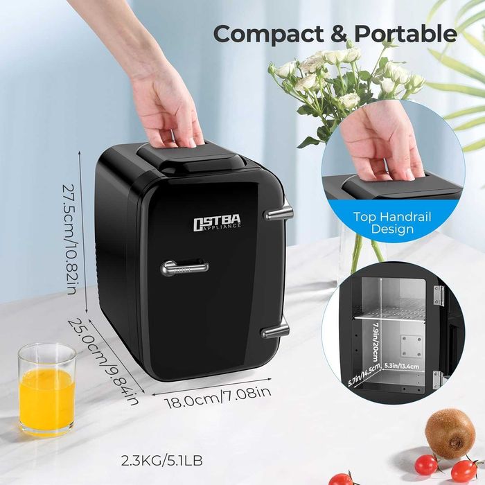 mini lodówka do sypialni samochodu na urlop kosmetyki napoje przekąski