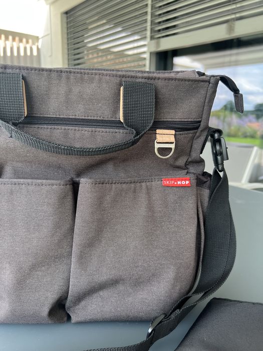 SKIP HOP Duo Signature torba do wózka Soft Slate szara