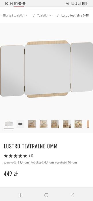 Toaletka i lustro Vox Omm