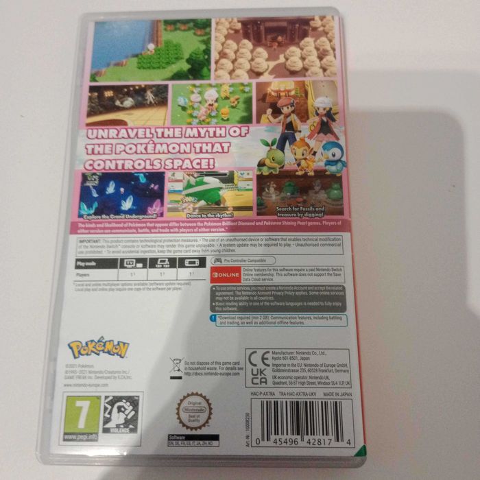 Pokemon Shining Pearl Nintendo Switch.