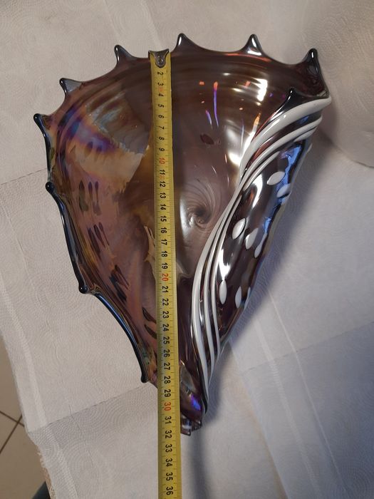 Szklana patera vintage