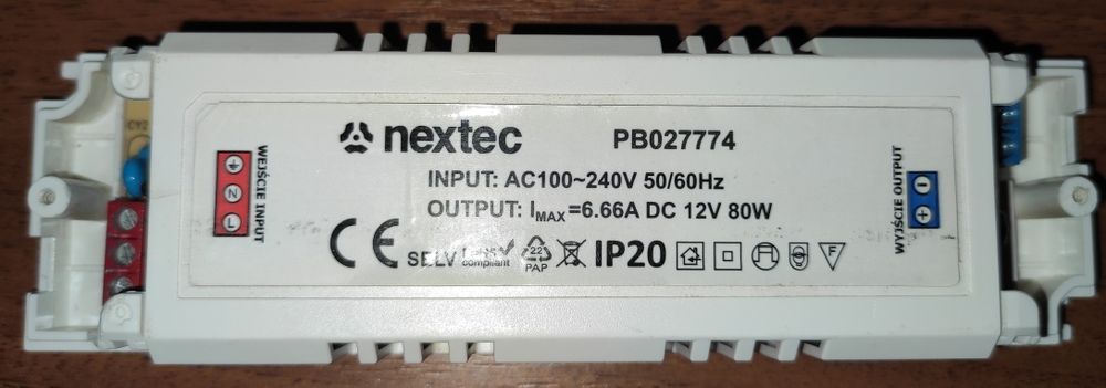 Блок живлення 80Вт DC 12В 6.66А