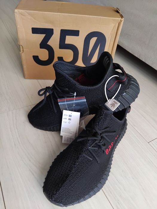 Yeezy Boost V2 black red Adidas buty