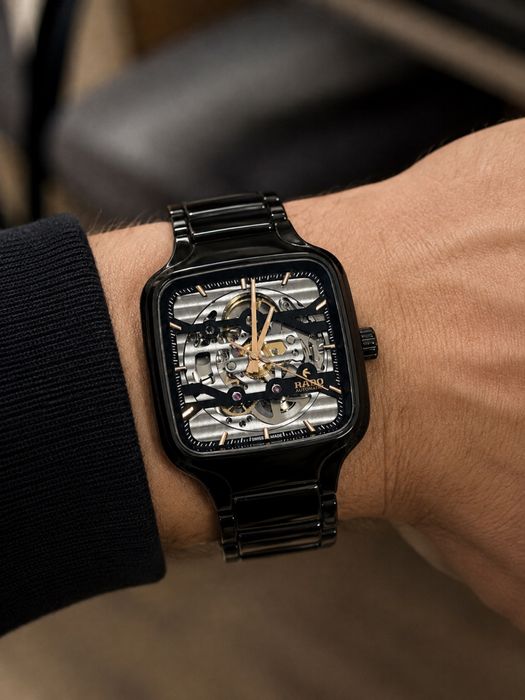 Продам Rado True Square Automatic Skeleton R27124162 38 мм |  Швейцарія | Кераміка