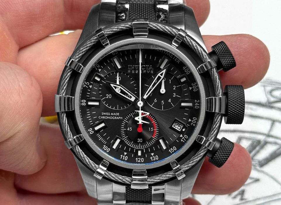 Годинник Invicta 5627 Reserve Bolt SWISS MADE 50 mm. 200 MT. ETA