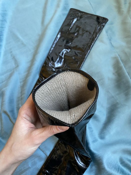 Довгі перчатки рукавички жіночі латексні вінілові лакові лаковані