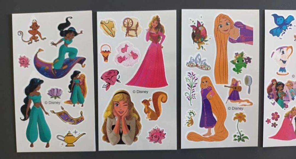 Tatuaże tymczasowe Ariel Aurora Jasmina 5 arkuszy!