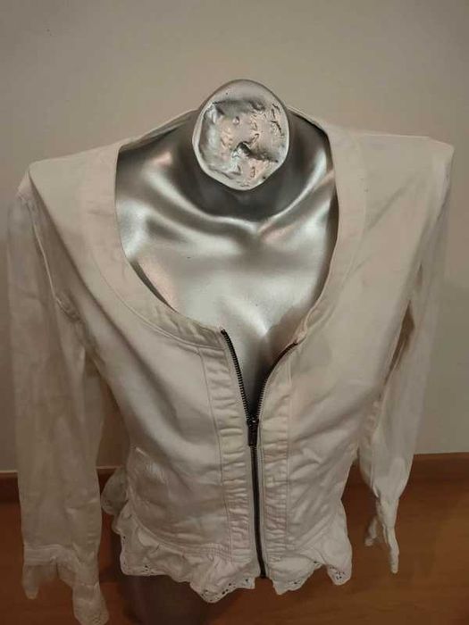 Casaco branco feminino Rosebud