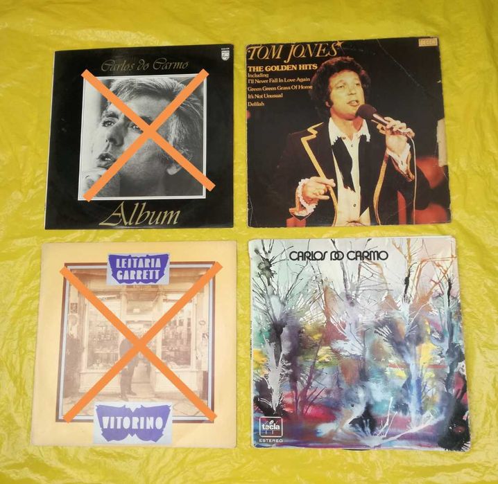 Discos Carlos do Carmo, Tom Jones, Música Clássica,..
