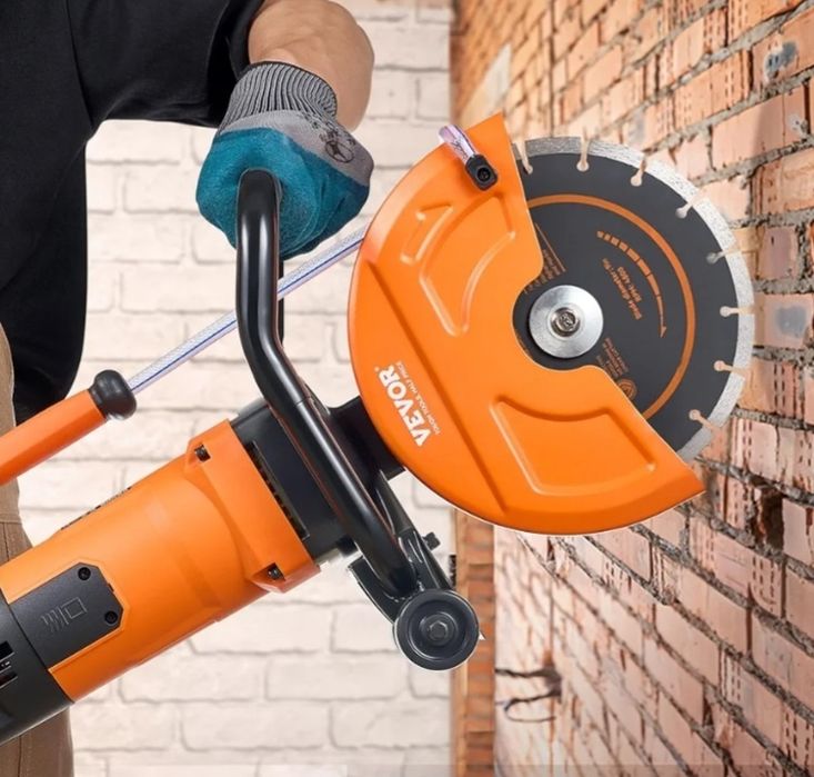 Serra elétrica para concreto VEVOR, 9 polegadas, motor de 1800 W