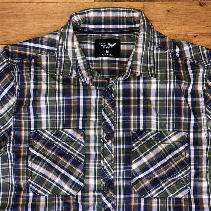 Cedar Wood State Męska Koszula Krata Rozm. M