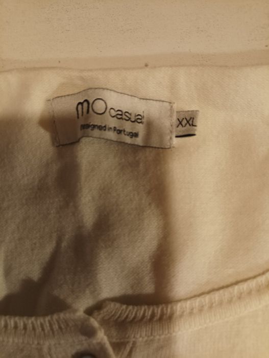 Cardigan em creme,de marca MoCasual, tamanho L