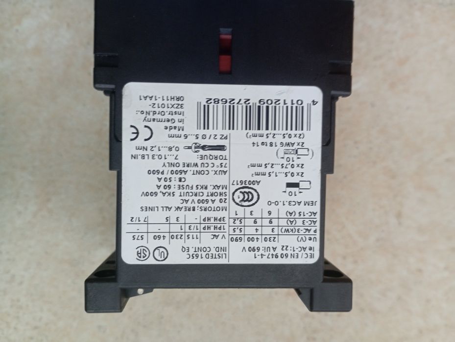 Styczniki Siemens 3RT1015, 3RT1016, 3RH1140, 3RH1122, 3RH1131