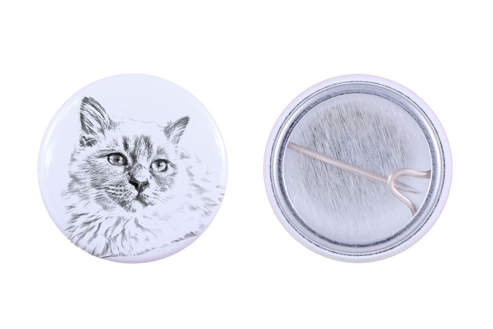 Birman przypinka z kotem mała Art-Dog