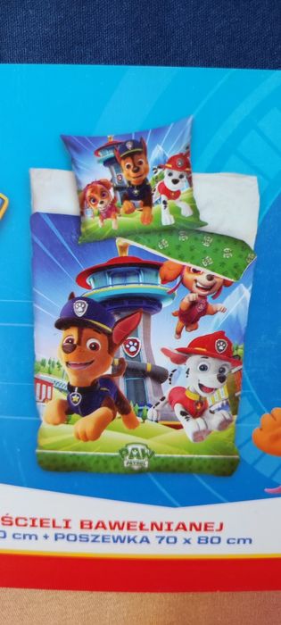 Nowy komplet pościeli psi patrol