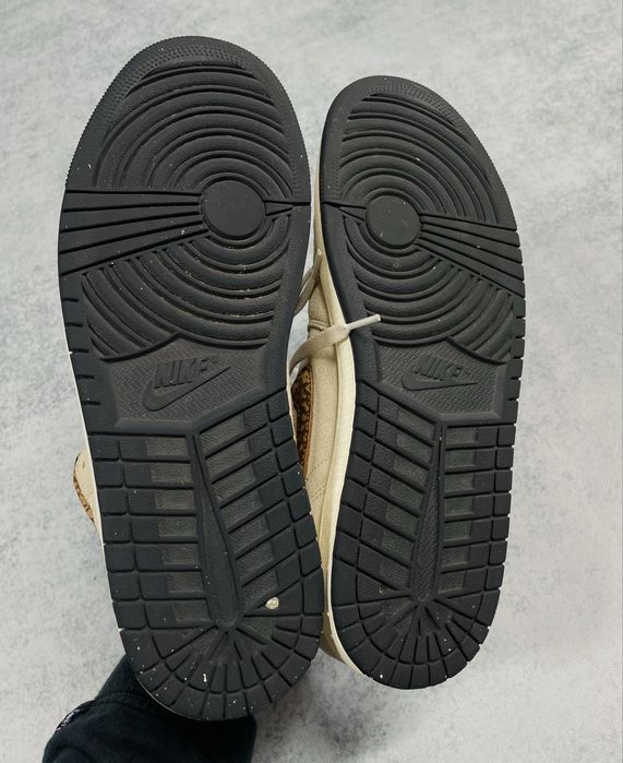 Мужские кроссовки Nike Air Jordan 1 Mid SE Brown Elephant Размер 46