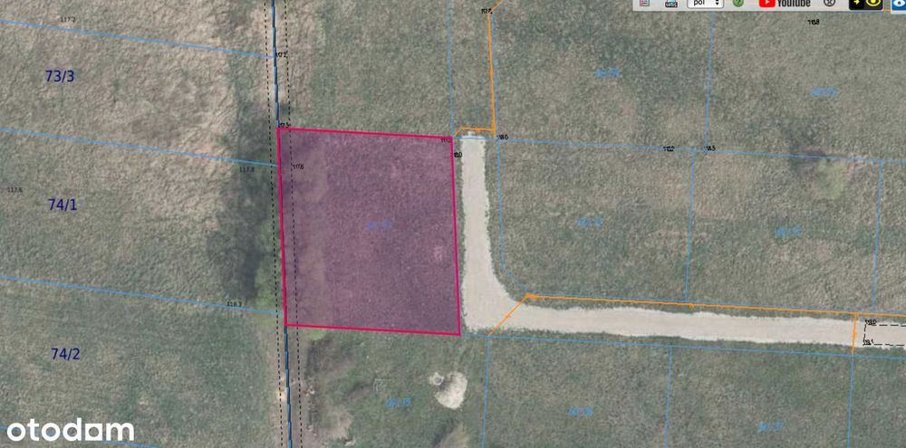 Działka z WZ 1086 m² blisko miasta