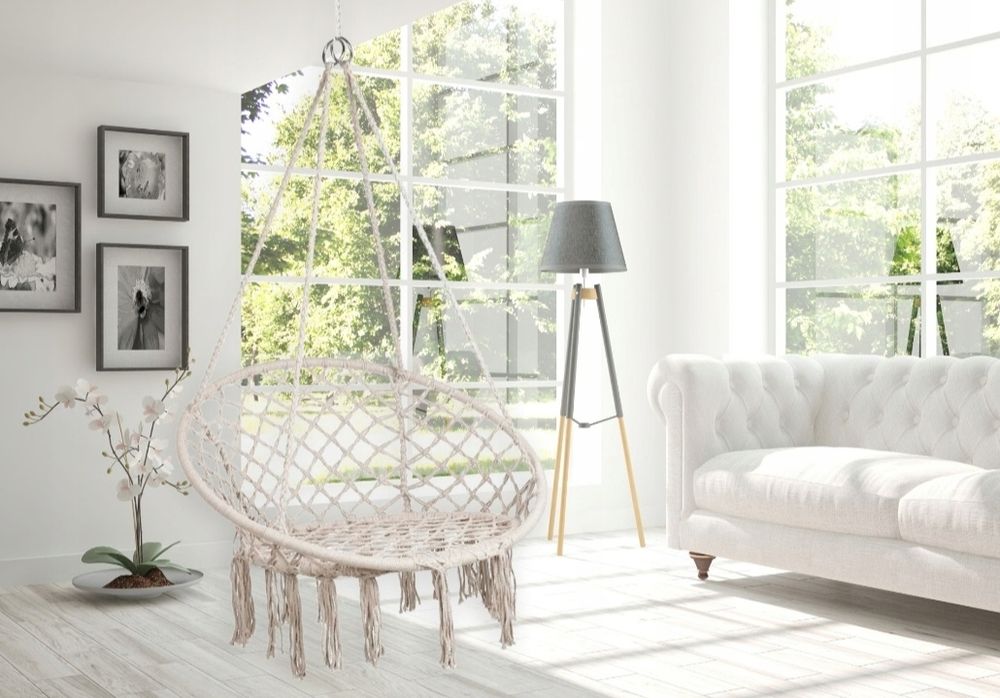 Boho bocianie gniazdo , fotel wiszacy 3 kolory