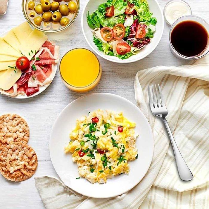 Zestaw 24 sztuk widelców ze stali nierdzewnej