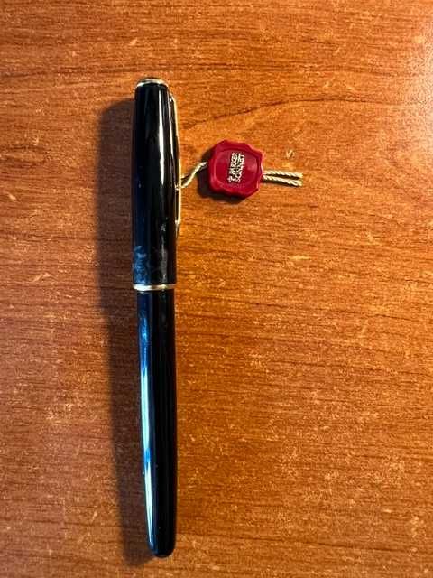 Caneta de tinta permanente Parker Sonnet (1996) Laca Preta – Aparo Ouro 18K