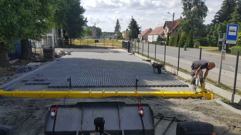 Łata drogowa ciężka 8m NOWA Listwa profilująca zestaw z łańcuchami i uchwytami