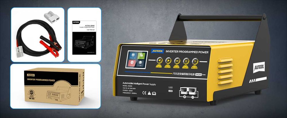 Carregador Baterias + Establizador Corrente + Boster de Arranque