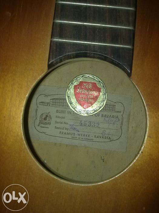 gitara J.CH. Detmering Hamburg 1858 [pudło]