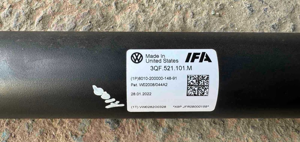 Карданний вал кардан 3,6 Атлас Кросс Спорт Atlas Cross Sport 2020 -