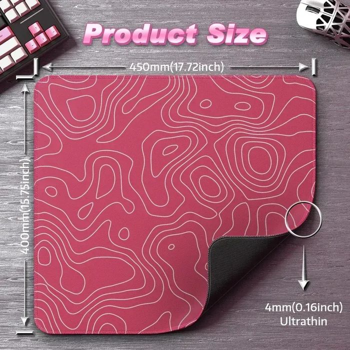 Ігровий коврик Attack Shark cm02 Pink Lines