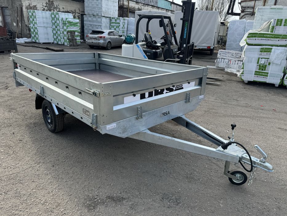 Причіп платформа 3х1.8 одновісний, бортовий, оцинкований Ursa, Урса