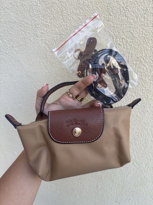 Mini longchamp camel