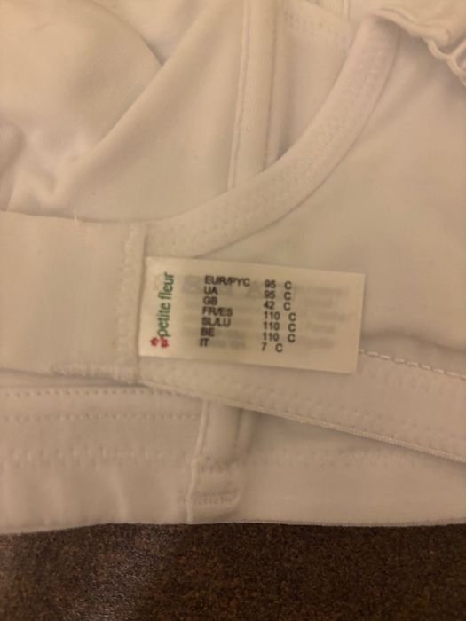 Biustonosz petite fleur 95C biały nowy