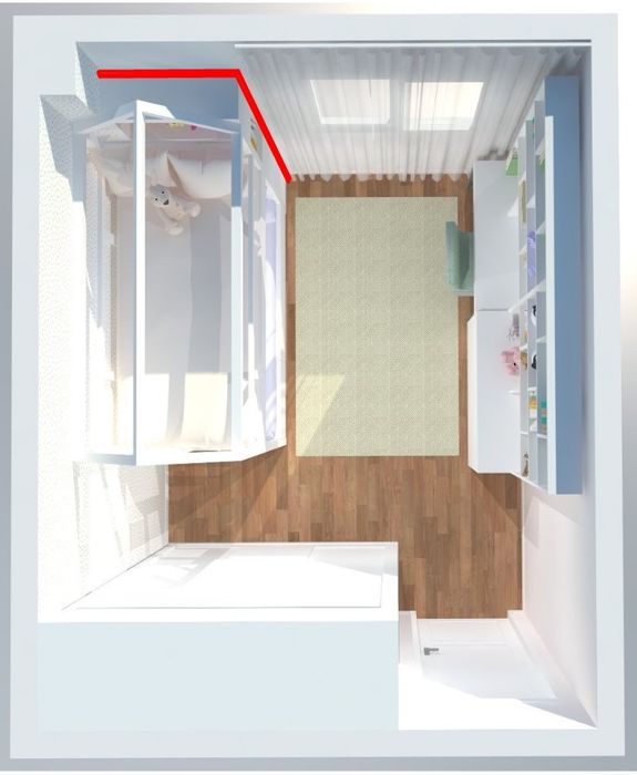 NOVO PREÇO - Beliche da Interdesign branco lacado com arrumação
