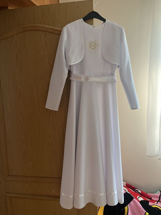 Sukienka komunijna z bolerkiem