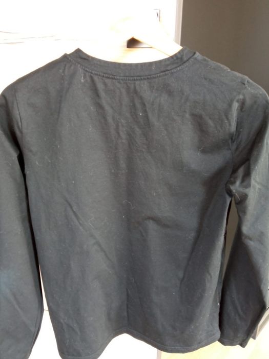 Czarny bawełniany longslave Massimo Dutti xs