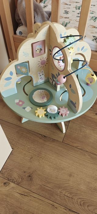 Stolik edukacyjny, sorter pianino i klocki sensoryczne