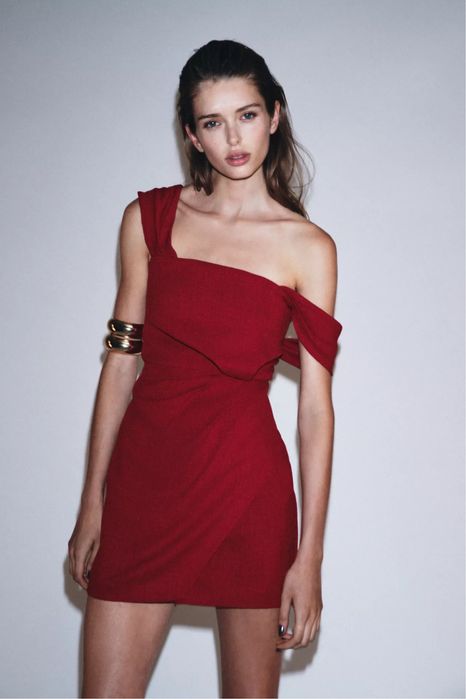 Сукня міні Zara на одне плече — Нова, розмір M. Платье зара