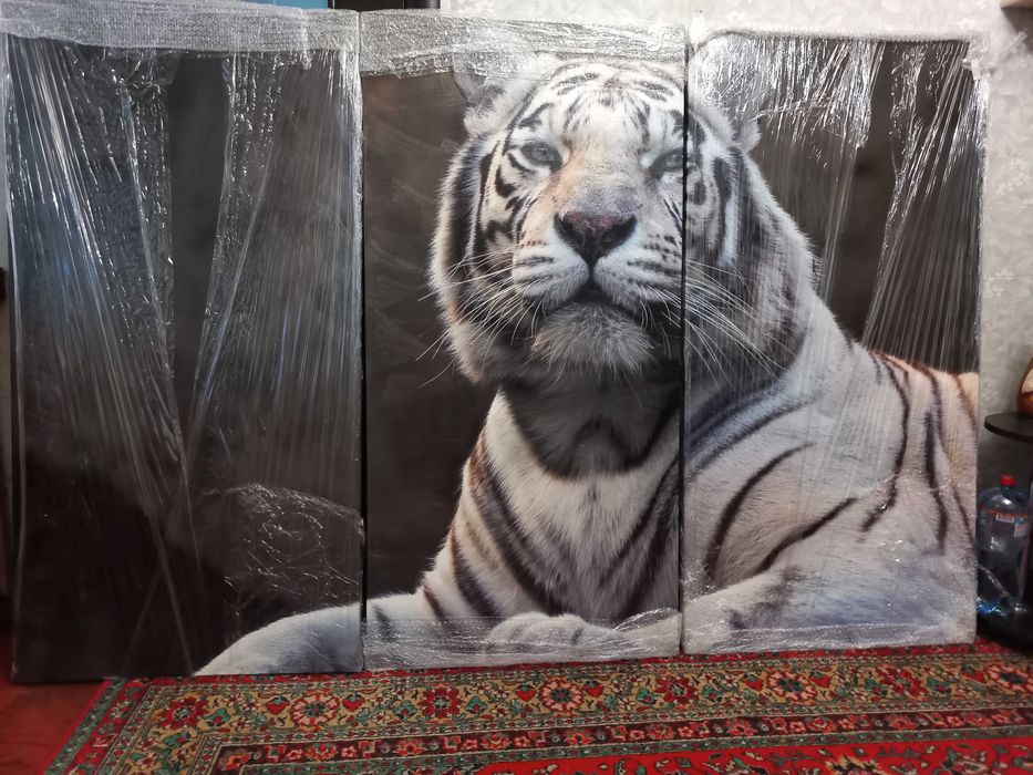 Картина с тигром полотно