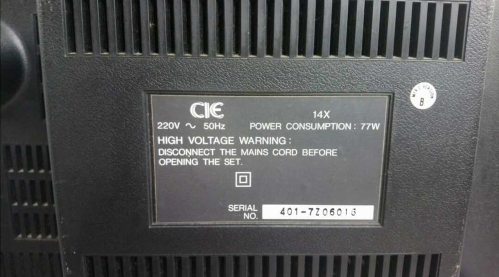 Televisão antiga CIE