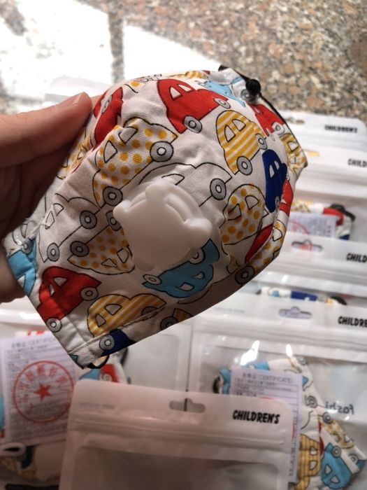 8 Máscaras Tecido Menino - com respiração e elásticos reguláveis