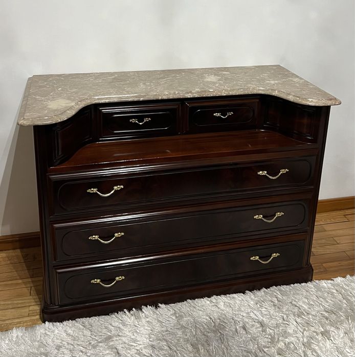 2 mesas de cabeceira + Cómoda em cerejeira