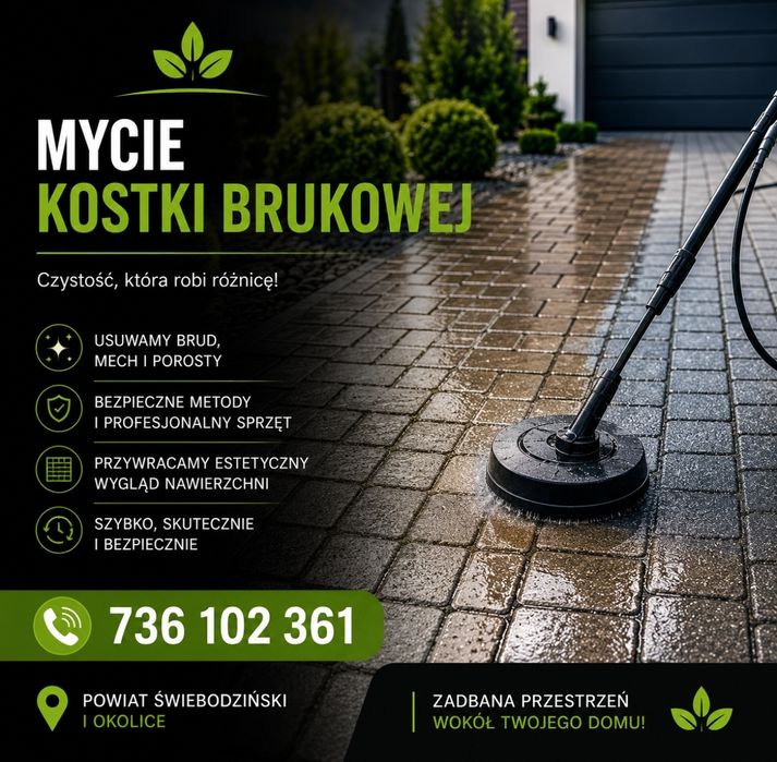 Profesjonalne czyszczenie kostki brukowej Świebodzin/Sulechów/Zielona Góra/Międzyrzecz
