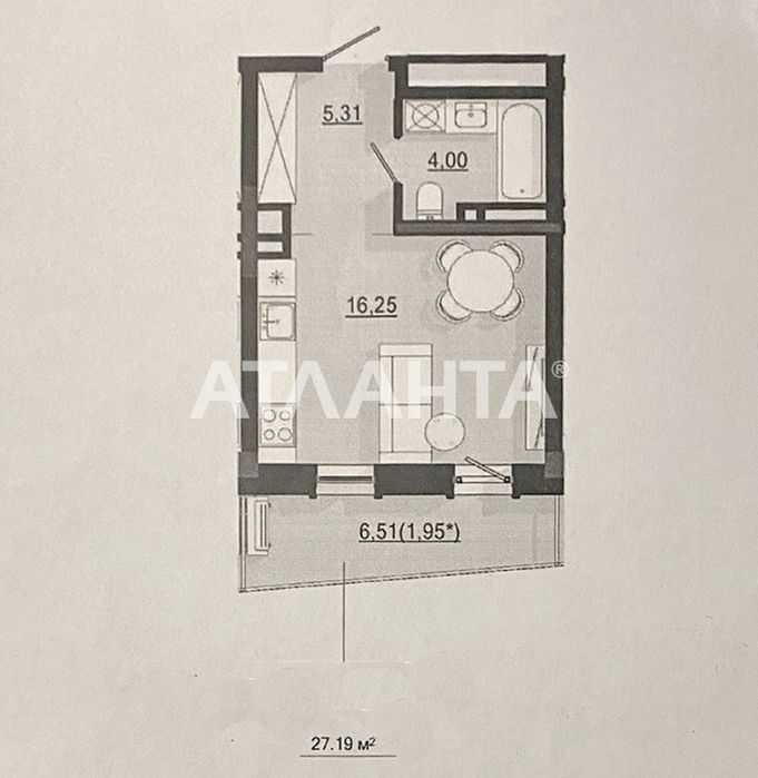 Однокімнатна на Фонтані ЖК Простір на Дачній