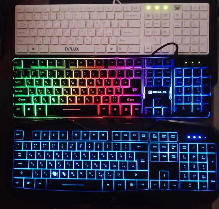 Продам 3 клавіатури, 1 геймпад, 1 мишка ОДНИМ лотом