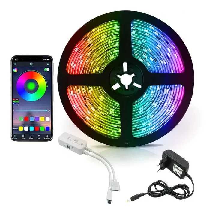 Светодиодной лента 5050 12 цветов 9000 часов работы, самоклеящиеся