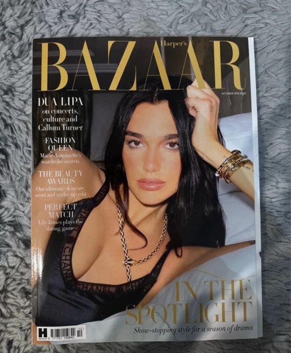 Harper’s Bazaar Dua Lipa październik 2025