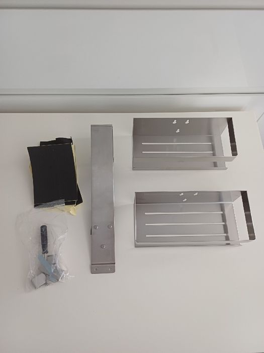 Półka Prysznicowa do Zawieszenia do Drzwi Szklanych Stal UUlioyer